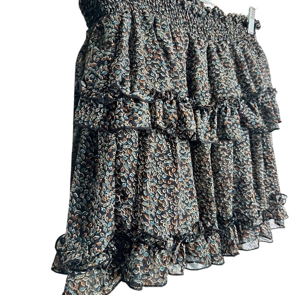 5 for $40 SALE! 
Vestique Colorful Short Ruffled Two Tiered Lined Mini Skirt S - Picture 6 of 12